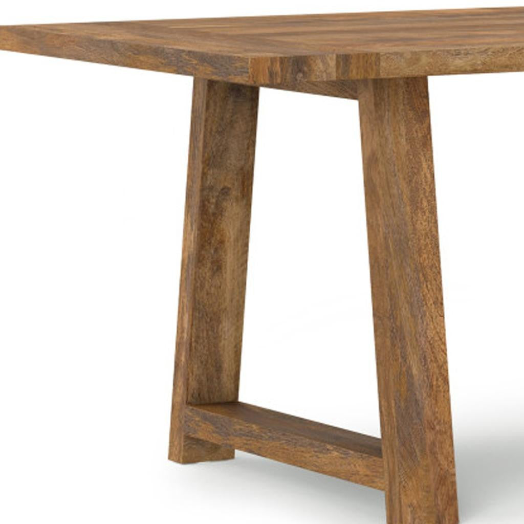 72" Natural Solid Wood Dining Table Homeroots Kitchen & Dining