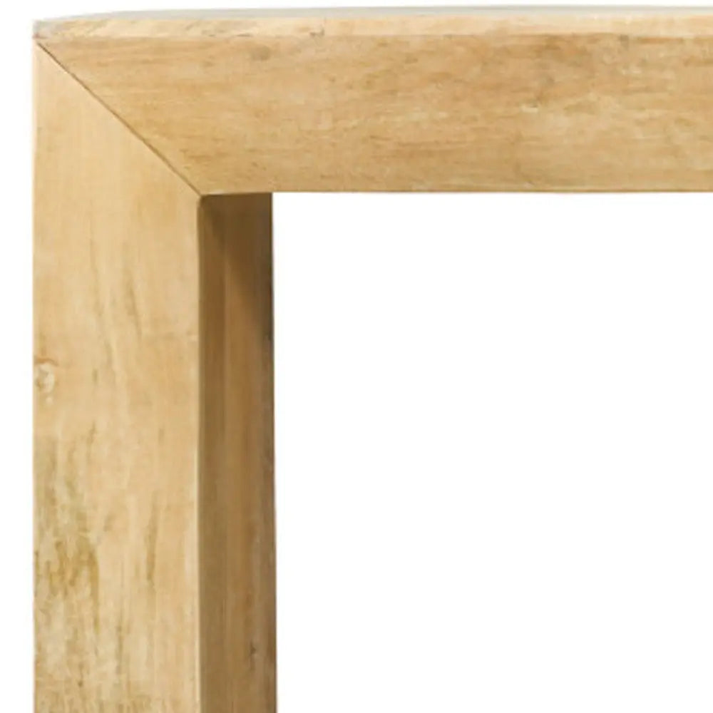 72" Natural Solid Wood Distressed Frame Console Table Homeroots Living Room
