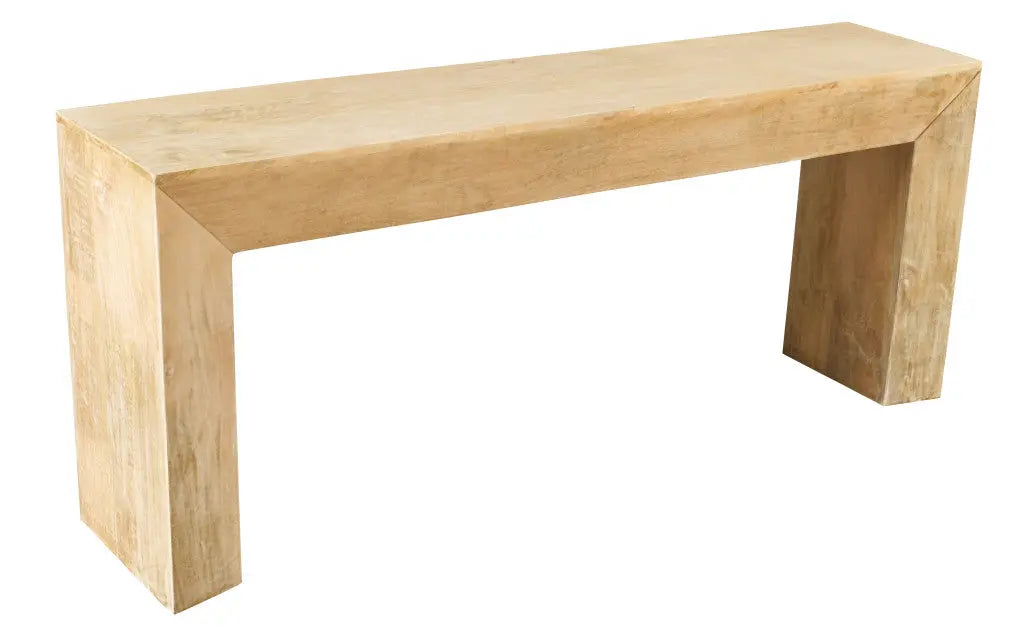 72" Natural Solid Wood Distressed Frame Console Table Homeroots Living Room