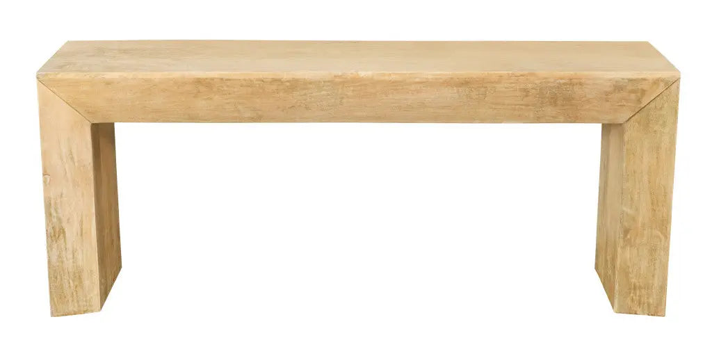 72" Natural Solid Wood Distressed Frame Console Table Homeroots Living Room