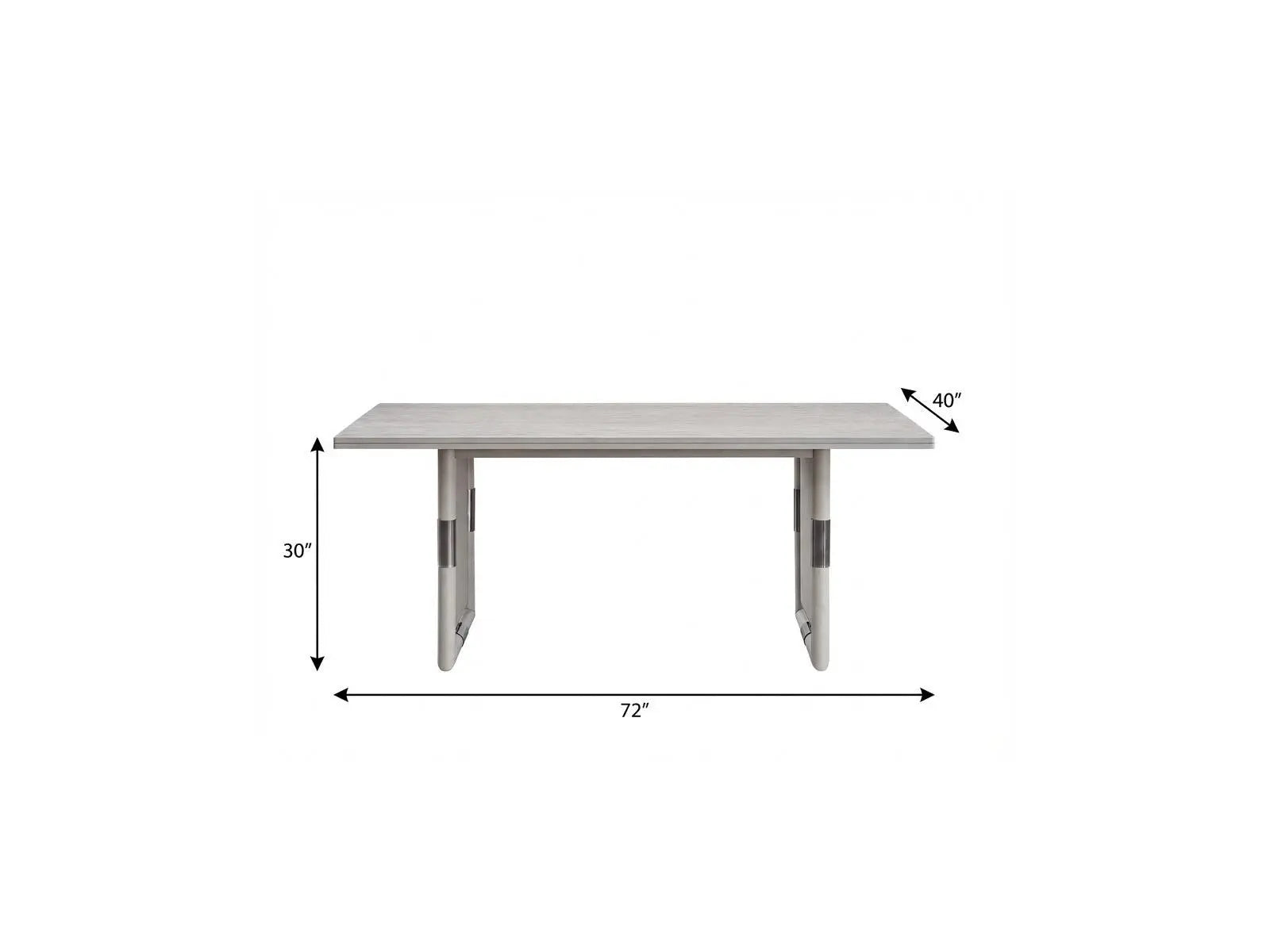 72" Natural Wood Double Pedestal Base Dining Table Homeroots Kitchen & Dining