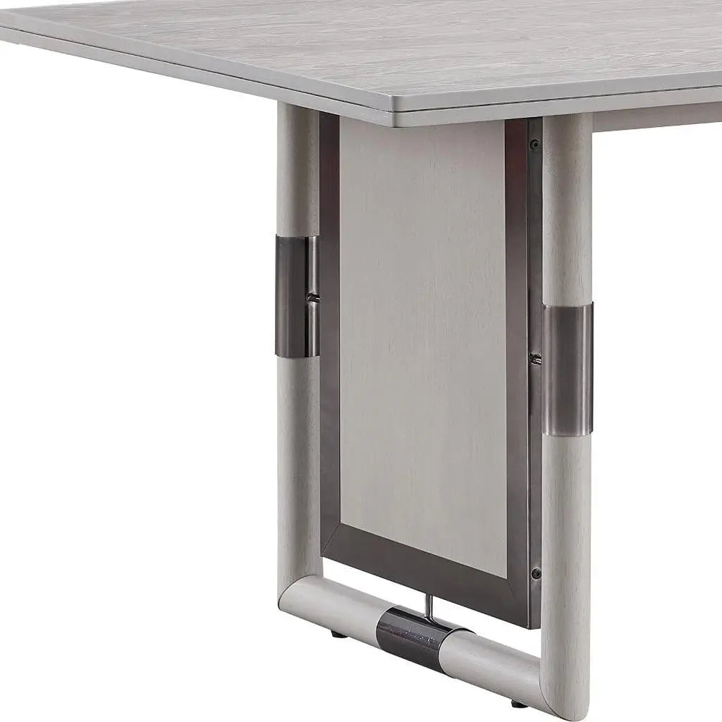 72" Natural Wood Double Pedestal Base Dining Table Homeroots Kitchen & Dining