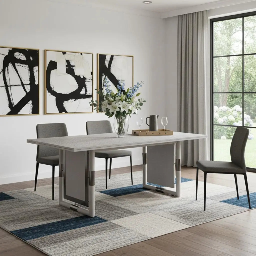 72" Natural Wood Double Pedestal Base Dining Table Homeroots Kitchen & Dining