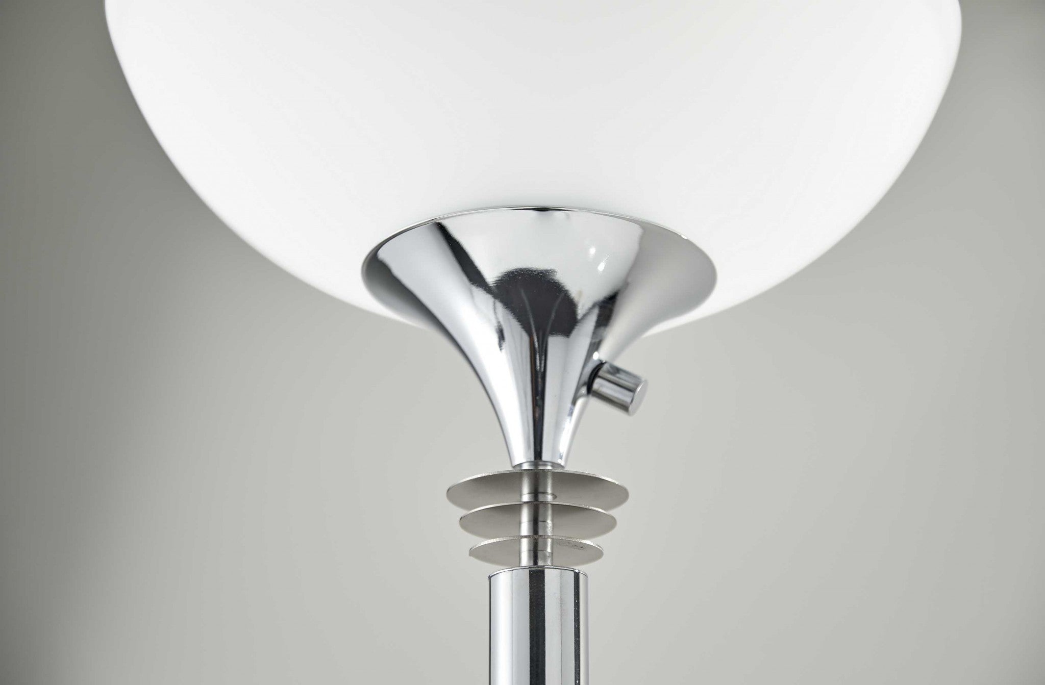 72" Silver With White Glass Shade - GreatEagleInc