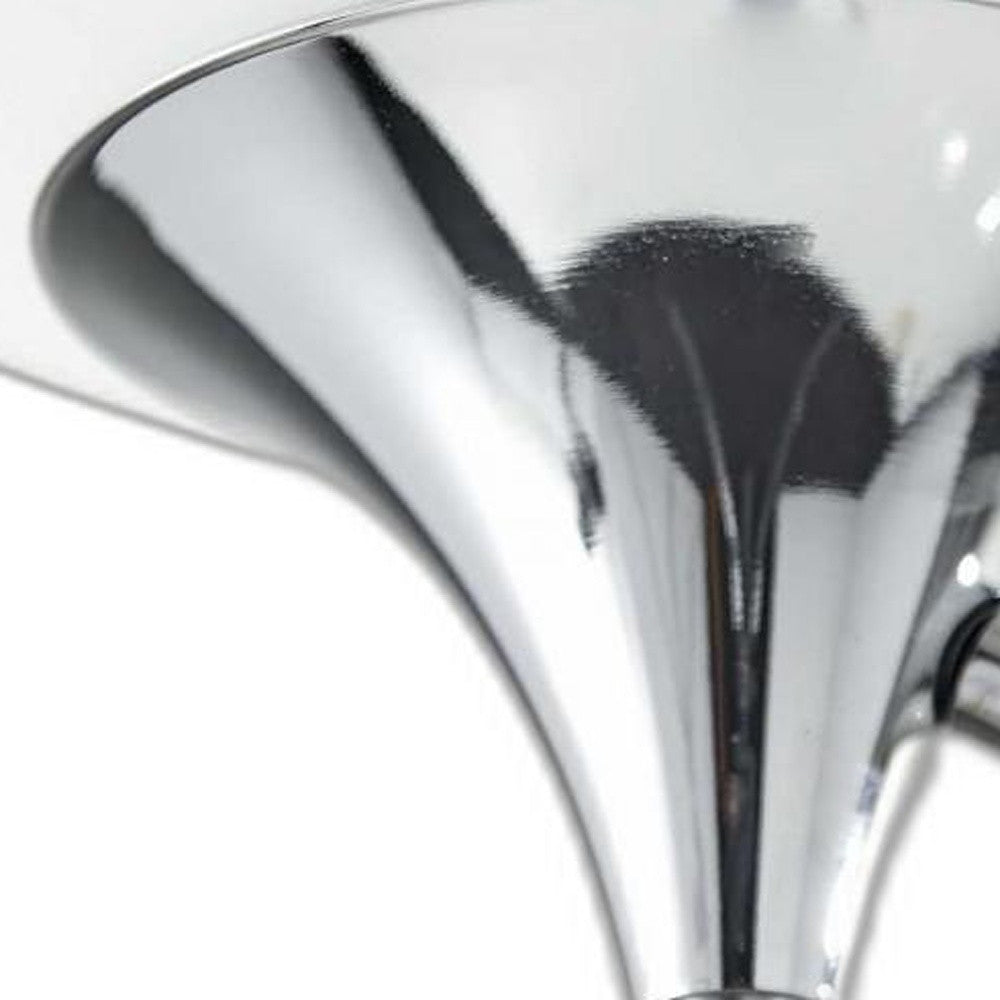 72" Silver With White Glass Shade - GreatEagleInc