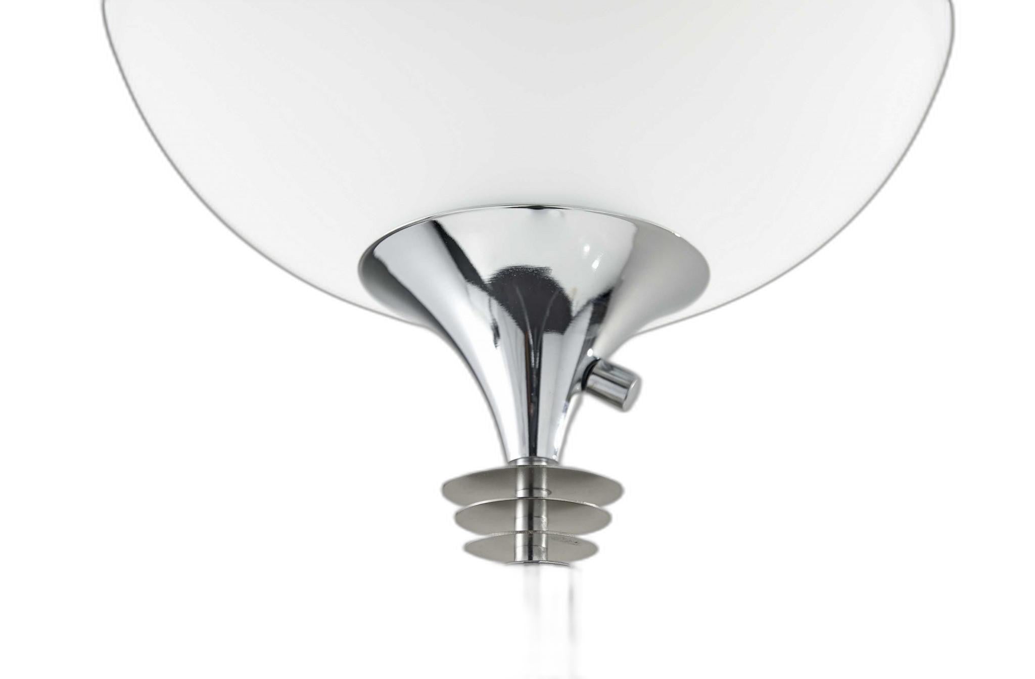 72" Silver With White Glass Shade - GreatEagleInc