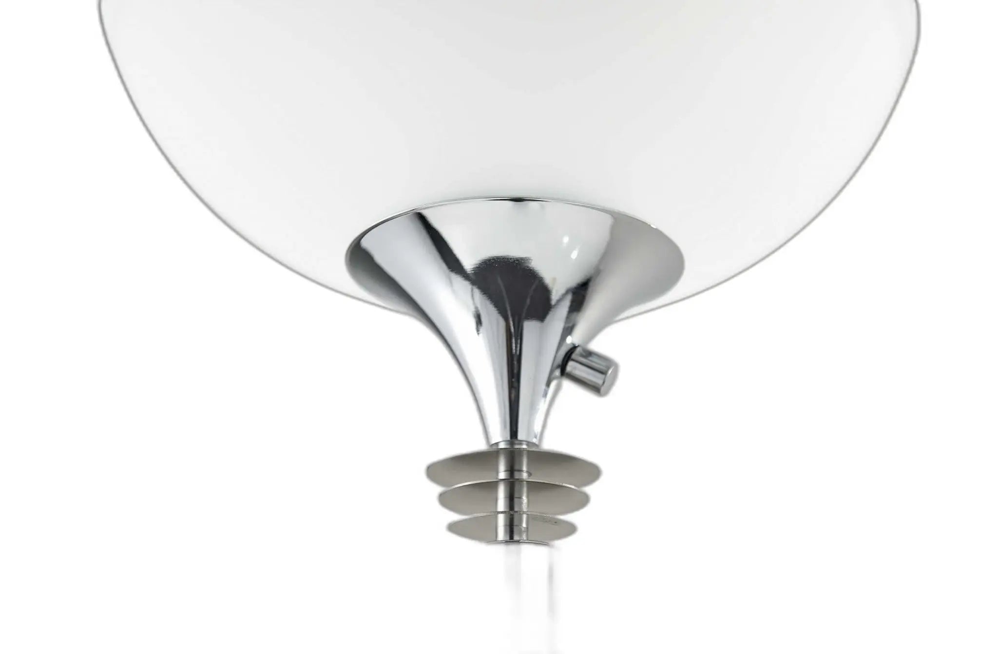 72" Silver With White Glass Shade - GreatEagleInc