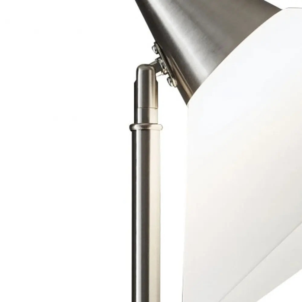 72" Silver With White Plastic Shade - GreatEagleInc