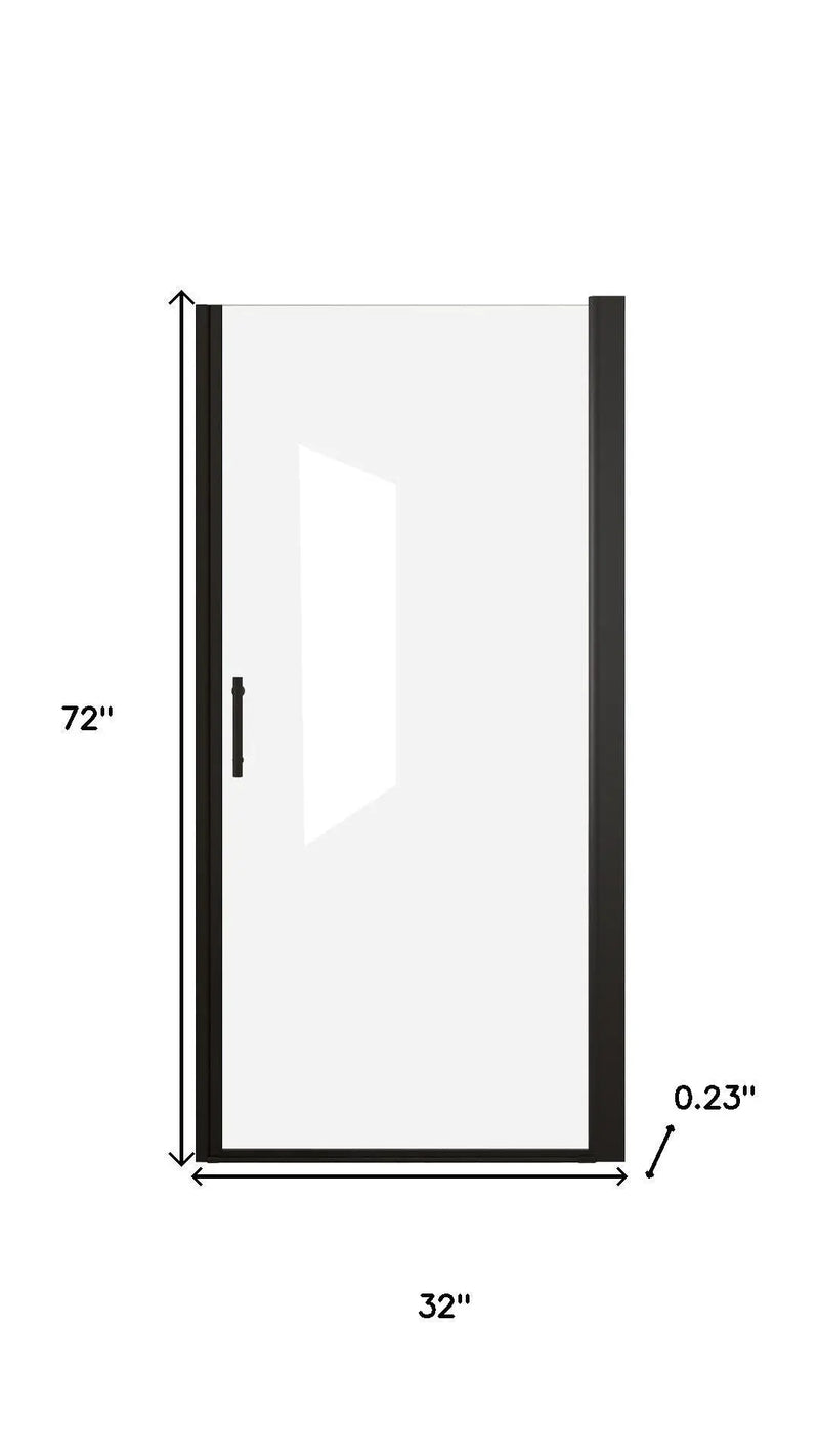 72" X 32" Aluminum and Tempered Glass Shower Door Homeroots Bed & Bath
