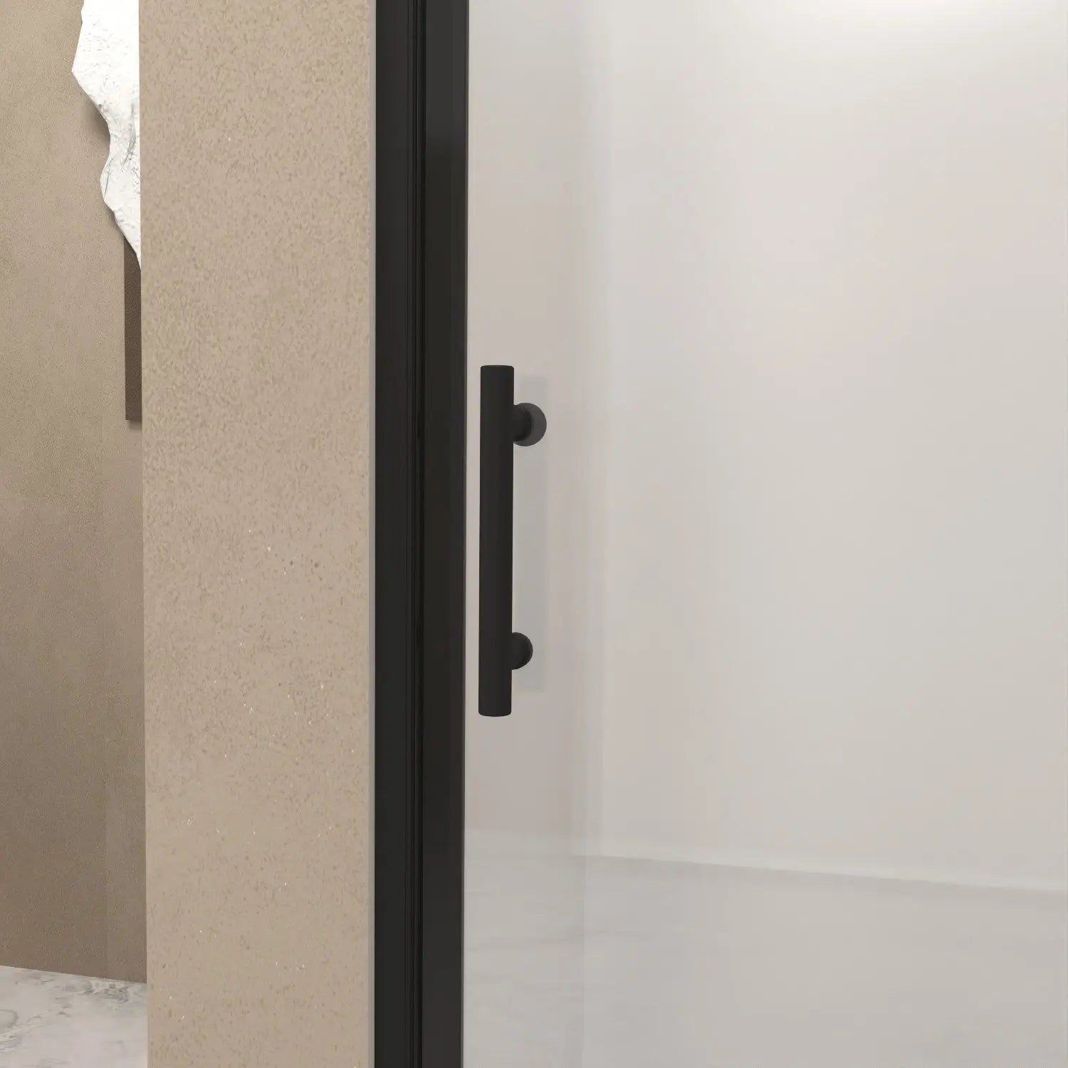 72" X 36" Aluminum and Tempered Glass Shower Door Homeroots Bed & Bath