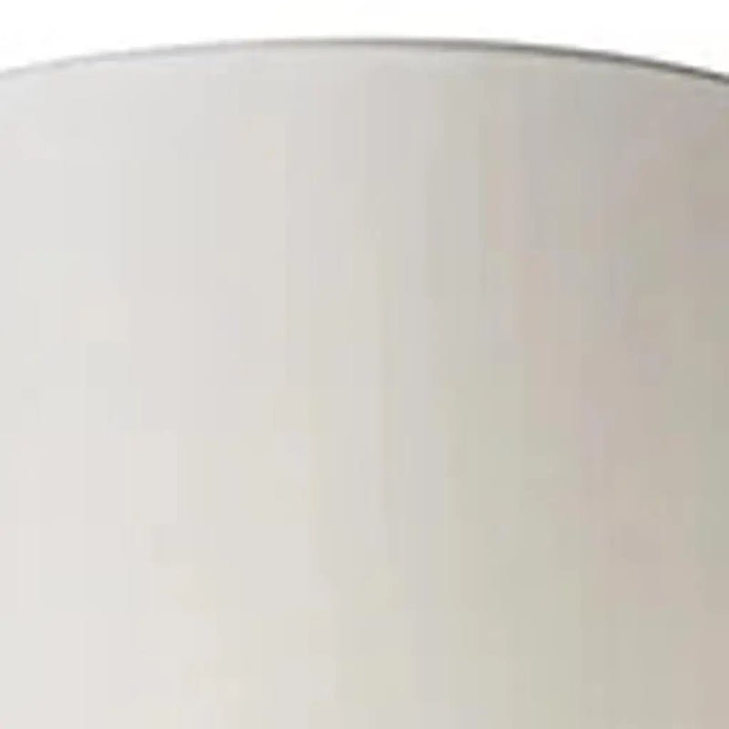74" Black Floor Lamp With White Fabric Shade - GreatEagleInc