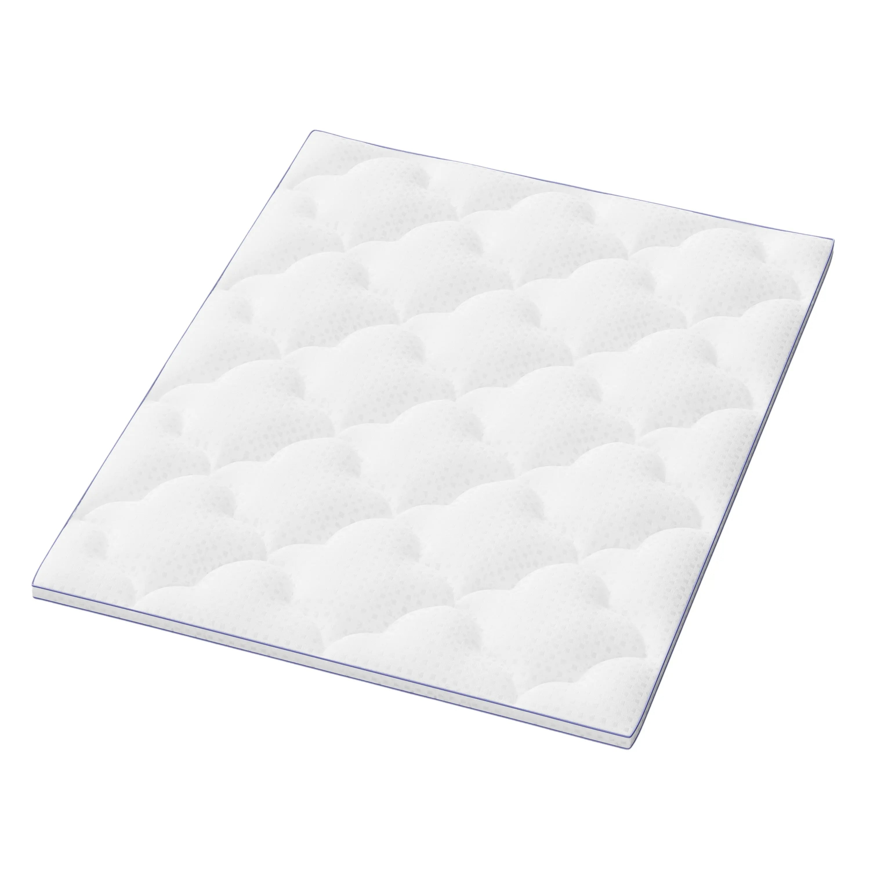 75" White Cotton Water Resistant Mattress topper with Removable Cover - GreatEagleInc