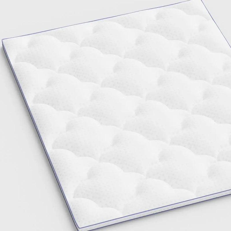 75" White Cotton Water Resistant Mattress topper with Removable Cover - GreatEagleInc