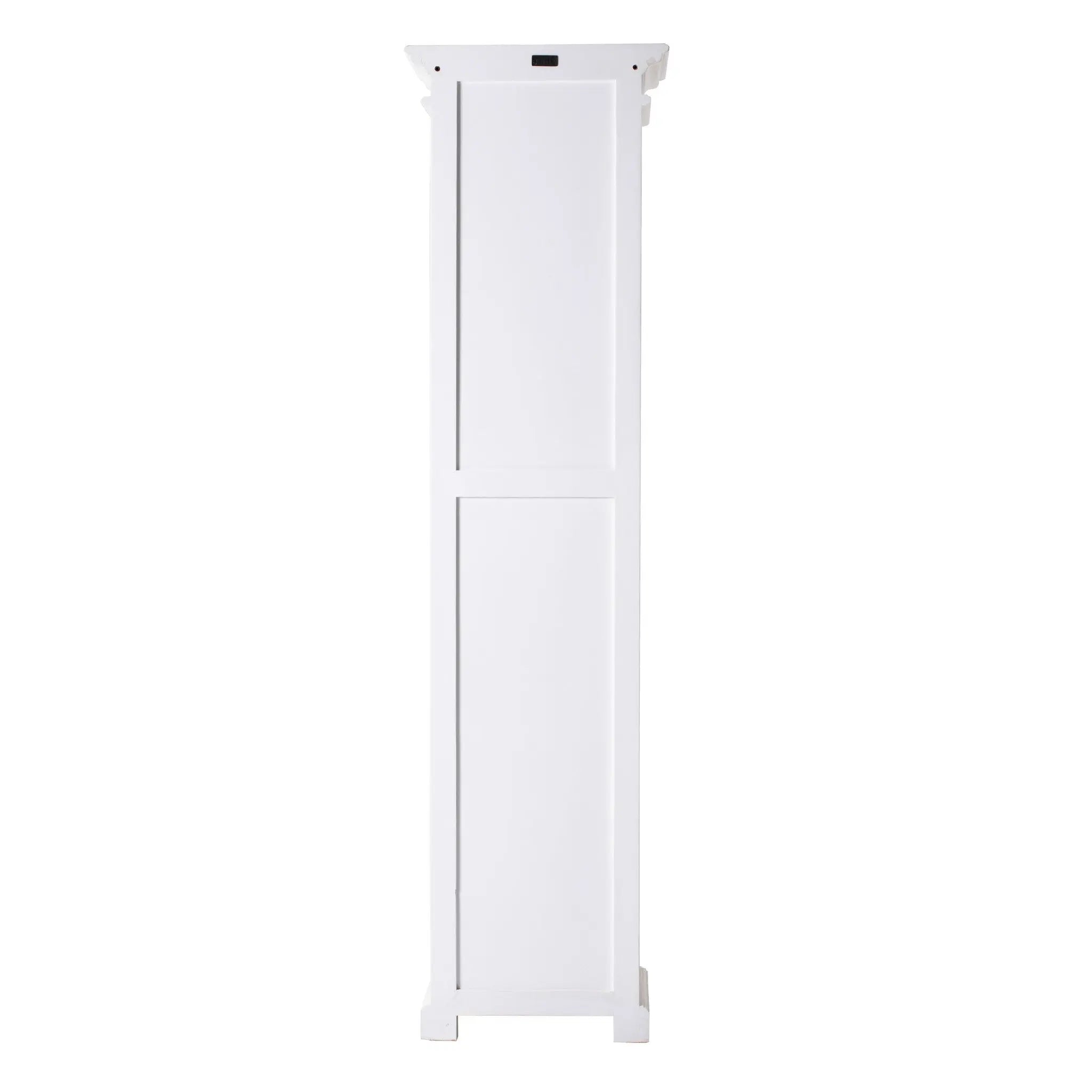 75" White Solid Wood Five Tier Bookcase Homeroots Office
