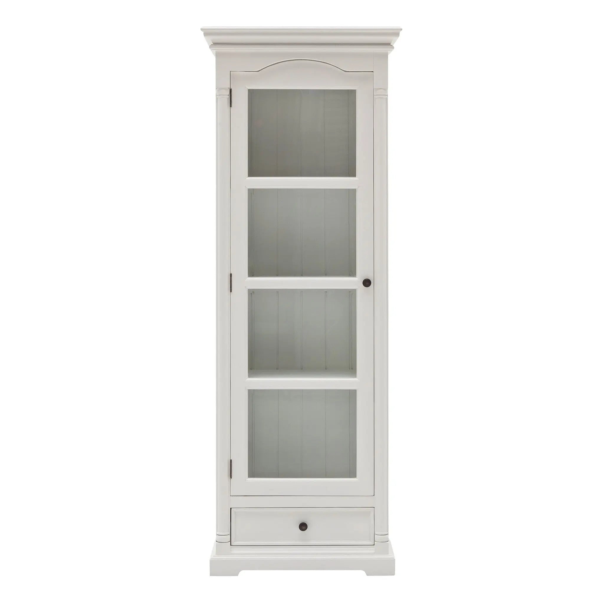 75" White Solid Wood Pantry Or Storage Closet Homeroots Kitchen & Dining