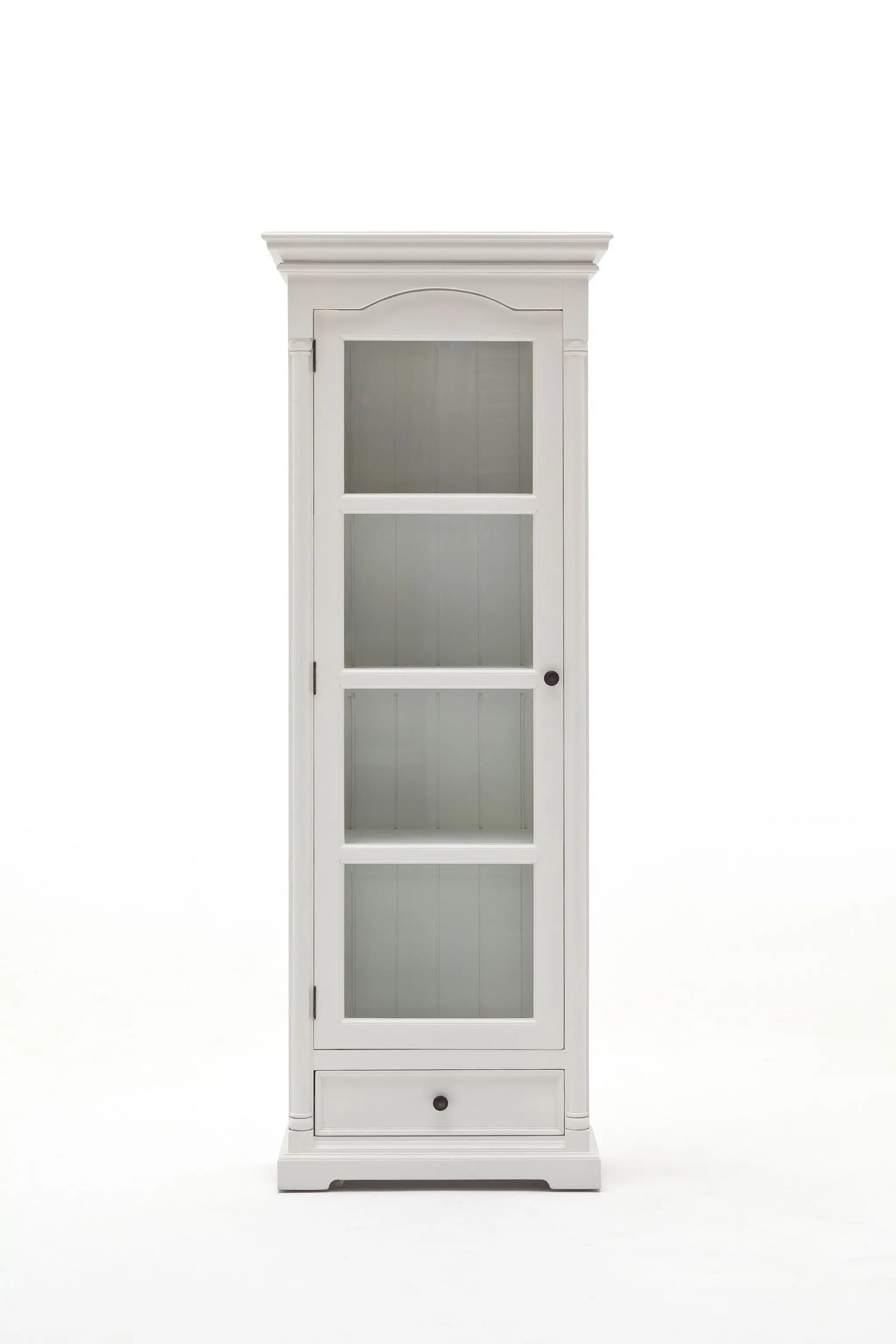 75" White Solid Wood Pantry Or Storage Closet Homeroots Kitchen & Dining