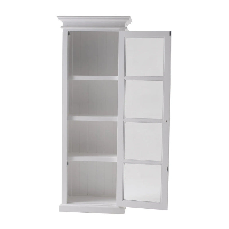 75" White Solid Wood Single Door Pantry Or Storage Closet Homeroots Kitchen & Dining