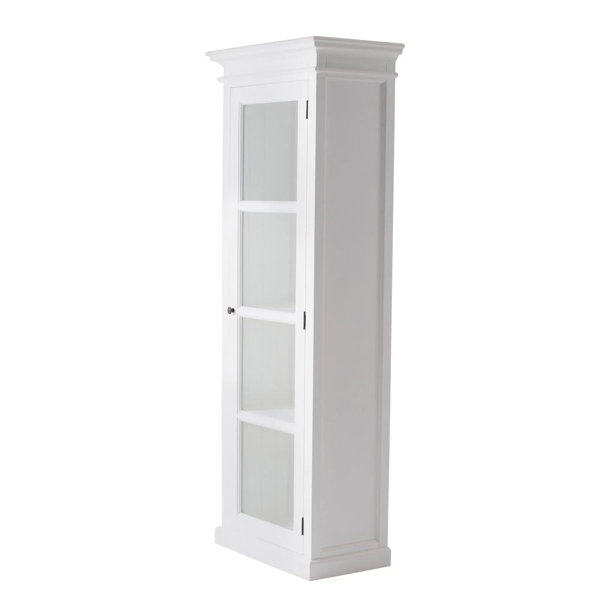 75" White Solid Wood Single Door Pantry Or Storage Closet Homeroots Kitchen & Dining