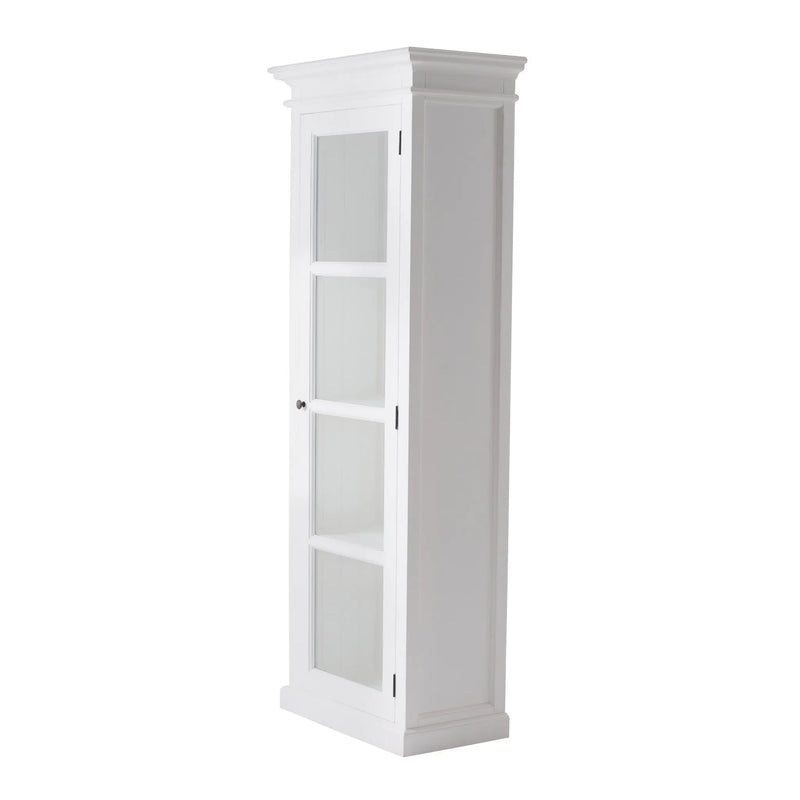 75" White Solid Wood Single Door Pantry Or Storage Closet Homeroots Kitchen & Dining