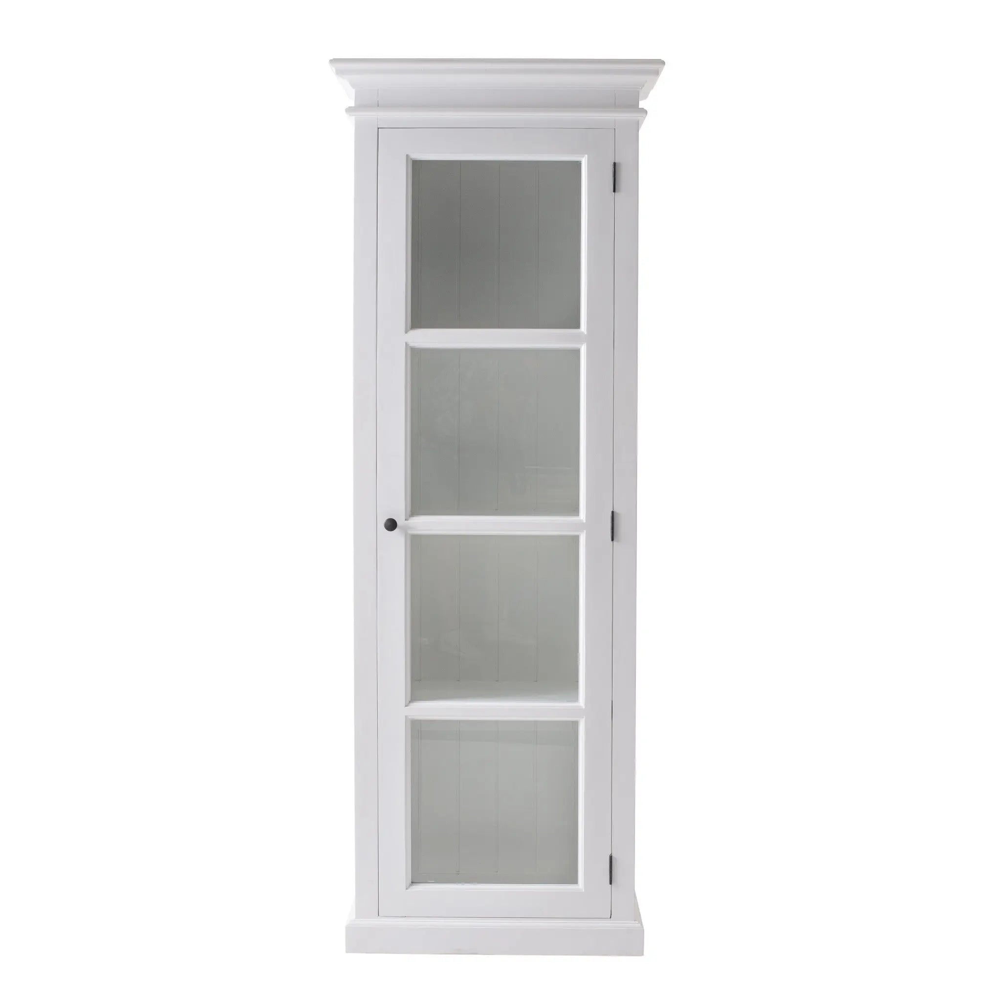 75" White Solid Wood Single Door Pantry Or Storage Closet Homeroots Kitchen & Dining