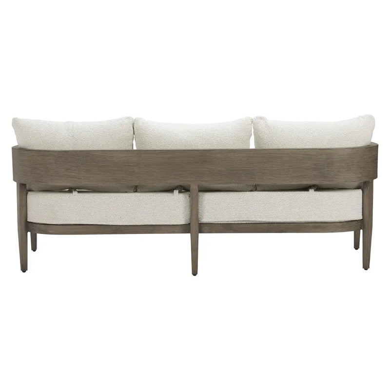 78" Beige Polypropylene Aluminum Sofa Homeroots Living Room