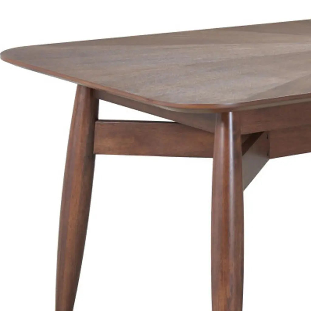 78" Espresso Solid Wood Dining Table Homeroots Kitchen & Dining