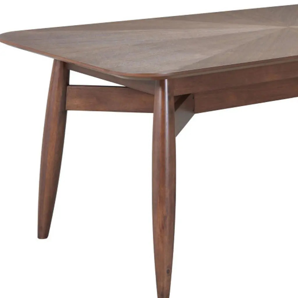 78" Espresso Solid Wood Dining Table Homeroots Kitchen & Dining