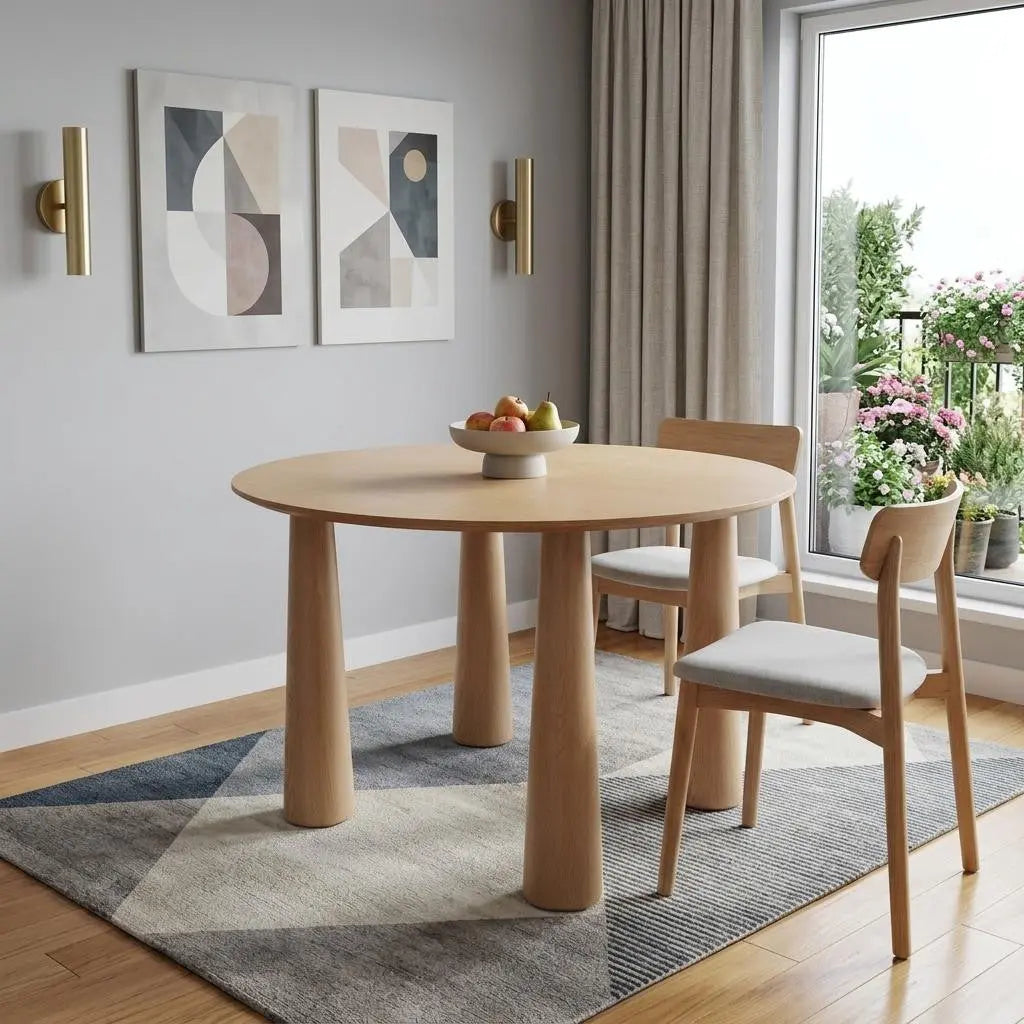 79" Natural Solid Wood Oval Dining Table Homeroots Kitchen & Dining
