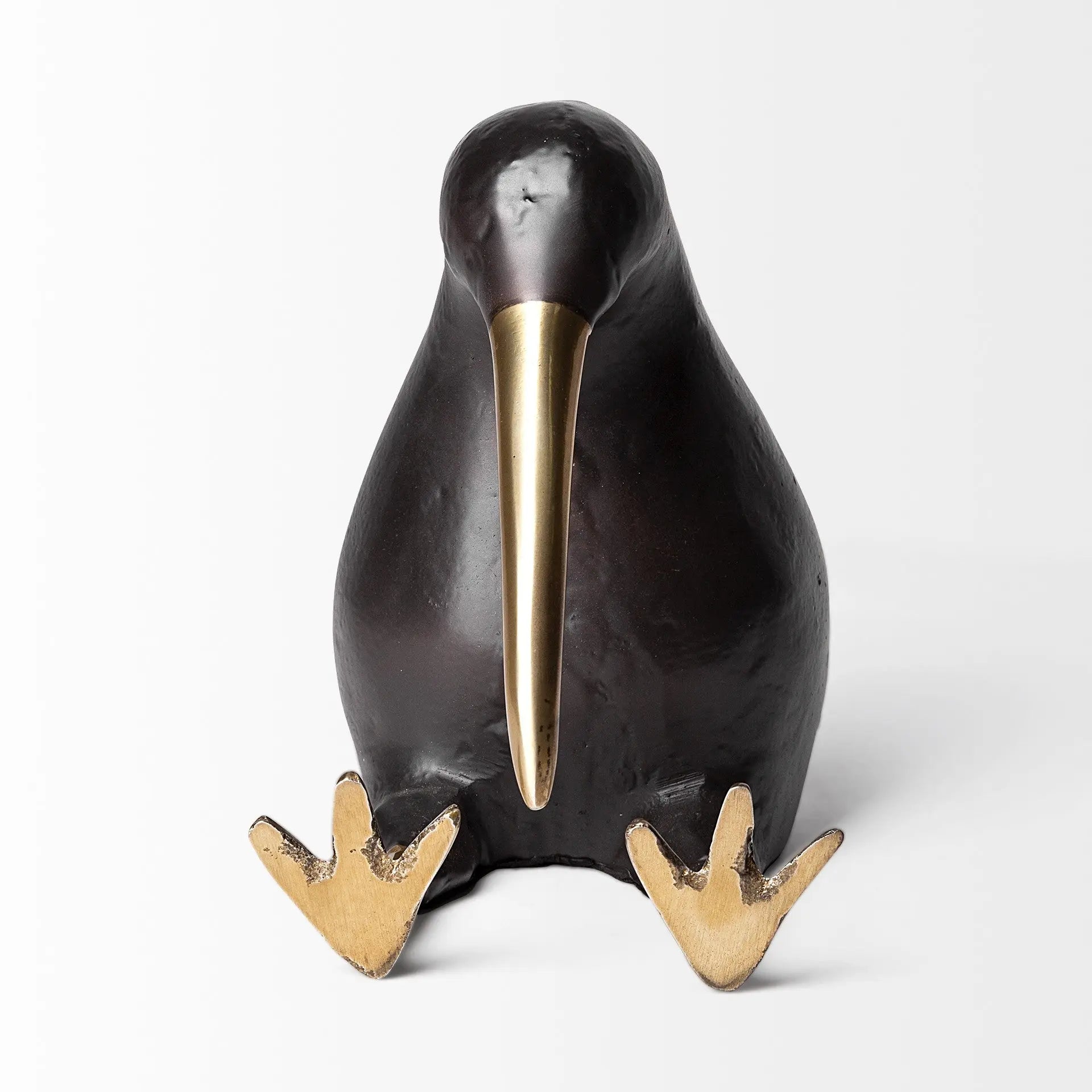 7" Black Metal Tabletop Sculpture Homeroots Home Decor