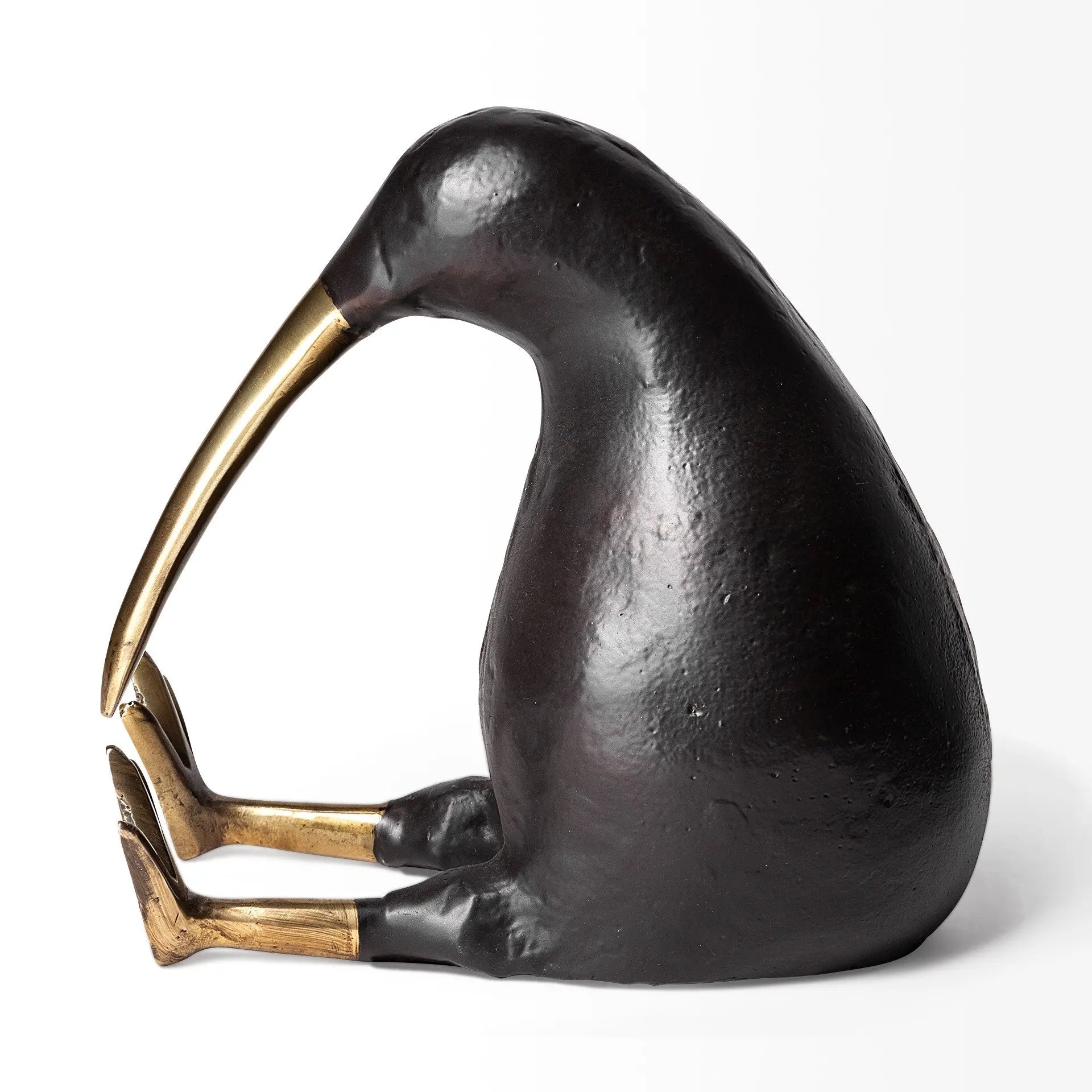 7" Black Metal Tabletop Sculpture Homeroots Home Decor