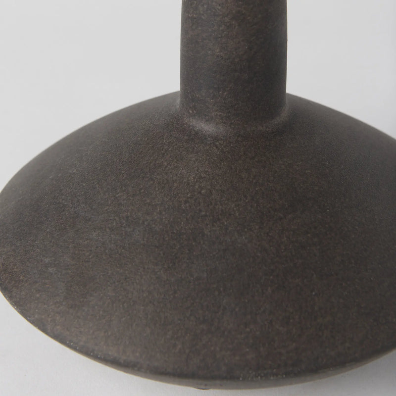 7" Brown Ceramic Bud Table Vase Homeroots Home Decor