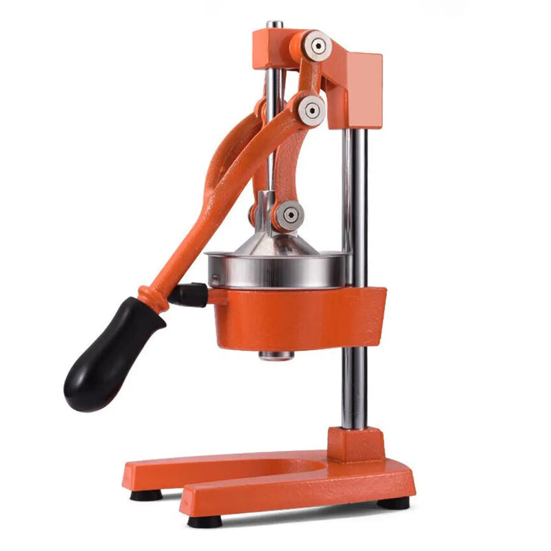 7" Orange Cast Iron Manual Juicer Homeroots Kitchen & Dining