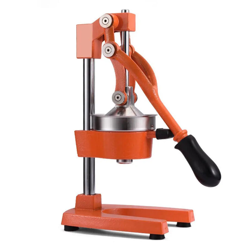 7" Orange Cast Iron Manual Juicer Homeroots Kitchen & Dining