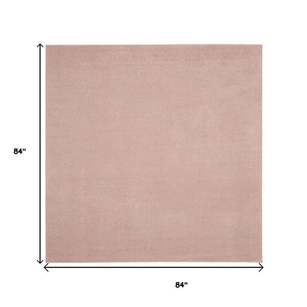 7' Pink Square Indoor Outdoor Area Rug - GreatEagleInc