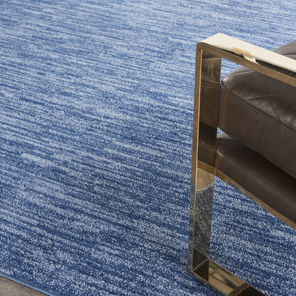 7' Square Blue Stain Resistant Indoor Outdoor Area Rug - GreatEagleInc
