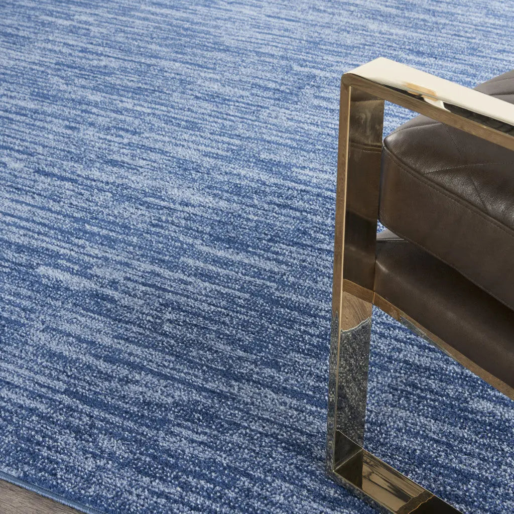 7' Square Blue Stain Resistant Indoor Outdoor Area Rug - GreatEagleInc