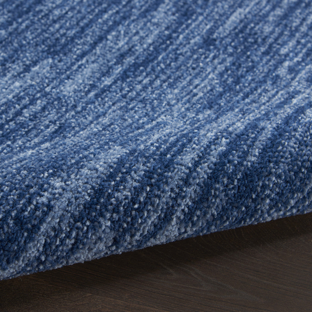 7' Square Blue Stain Resistant Indoor Outdoor Area Rug - GreatEagleInc