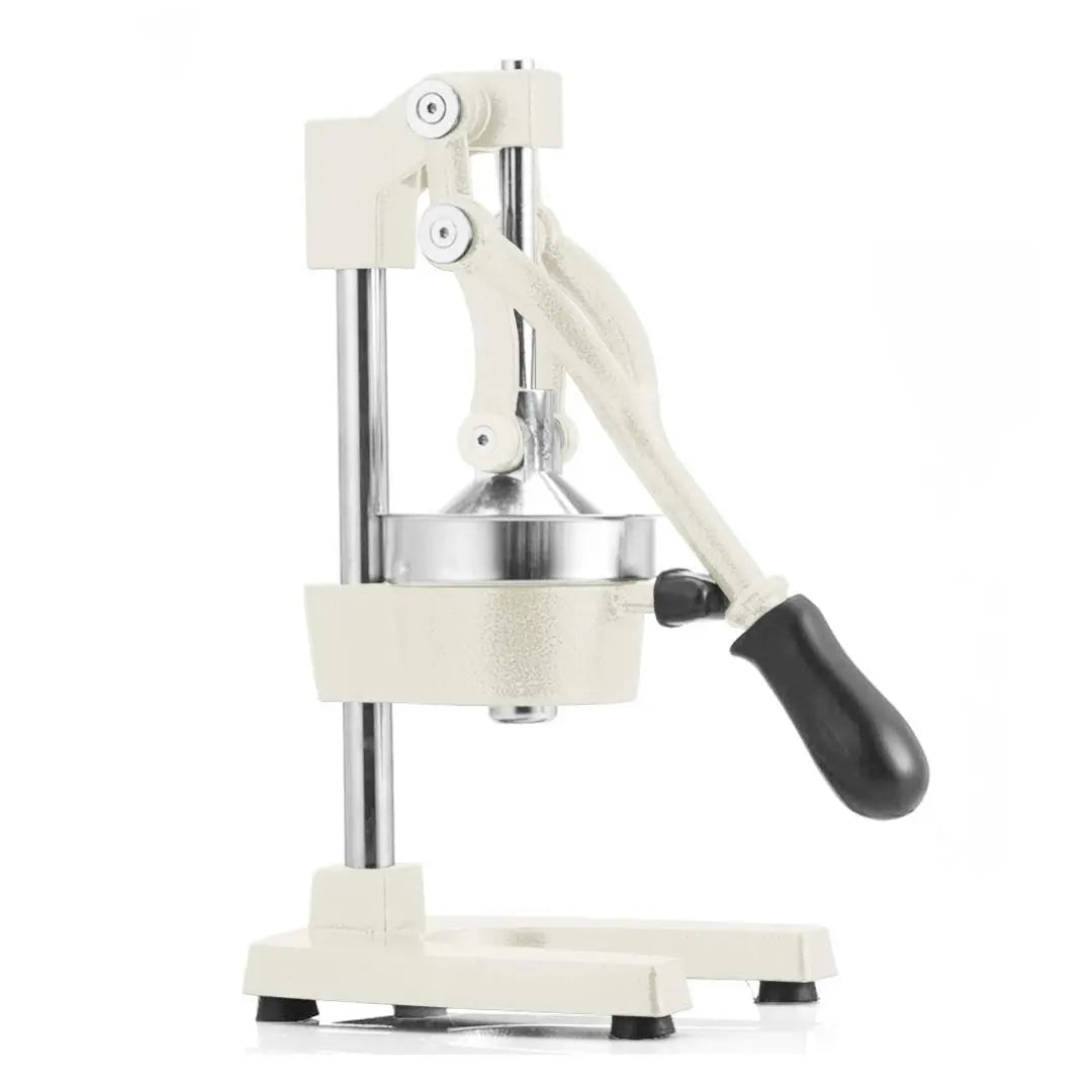 7" White Black And Silver Stainless Steel Manual Juicer Homeroots Kitchen & Dining