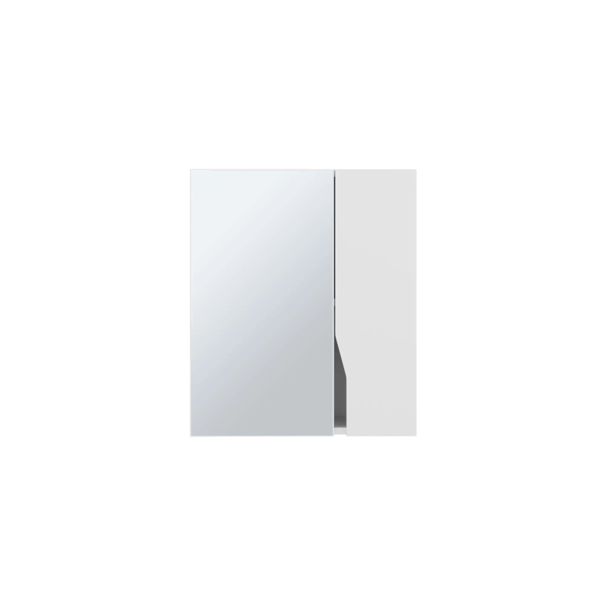 7" White Wood Floating Double Door Bathroom Vanity And Medicine Cabinet With Mirror Homeroots Bed & Bath