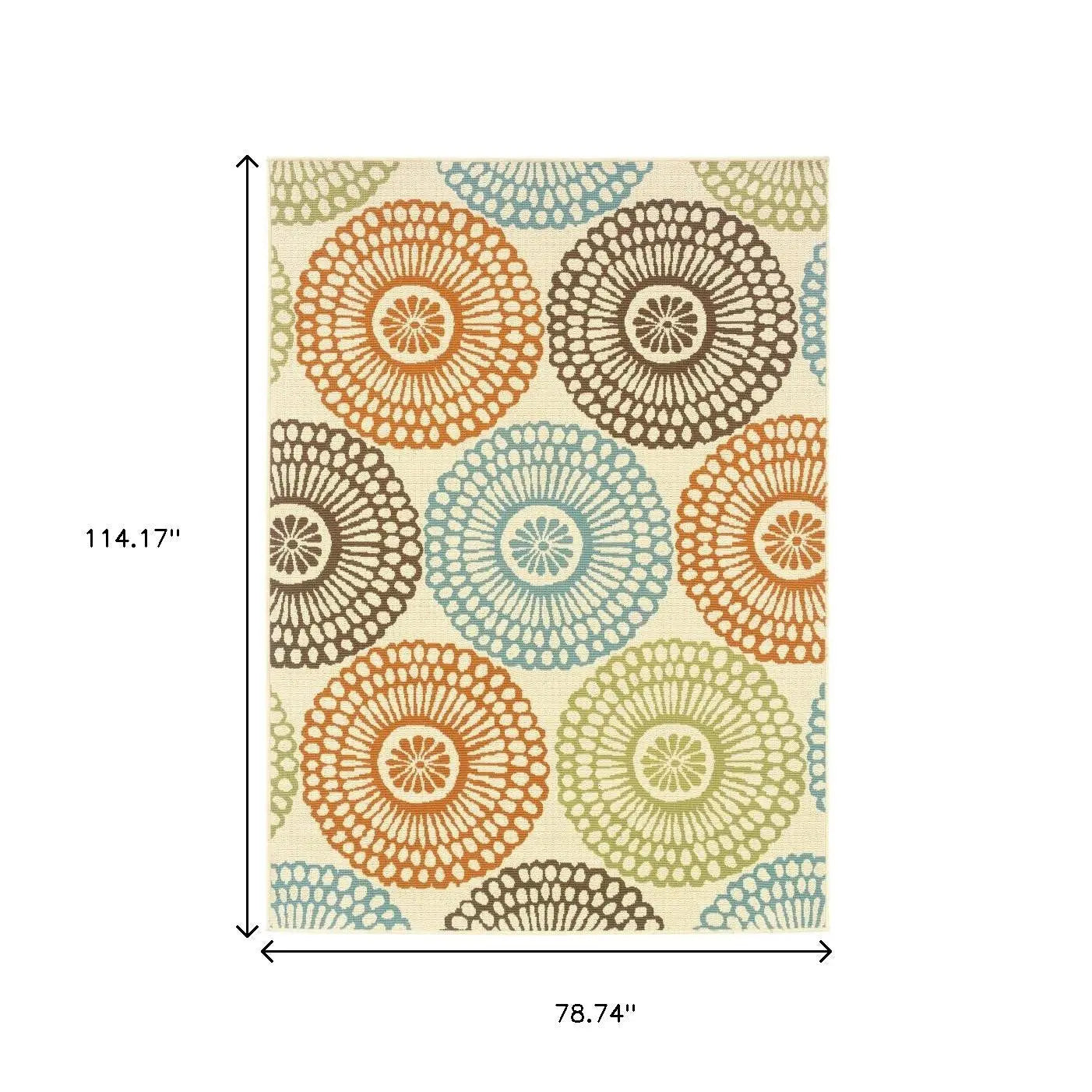 7' X 10' Beige Indoor Outdoor Area Rug Homeroots Outdoor