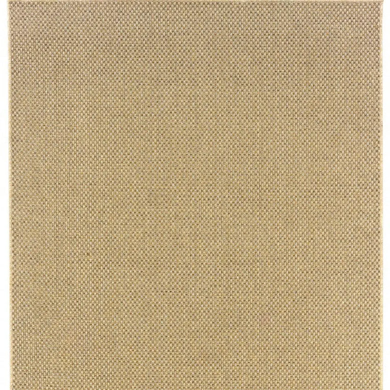 7' X 10' Beige Indoor Outdoor Area Rug Homeroots Outdoor