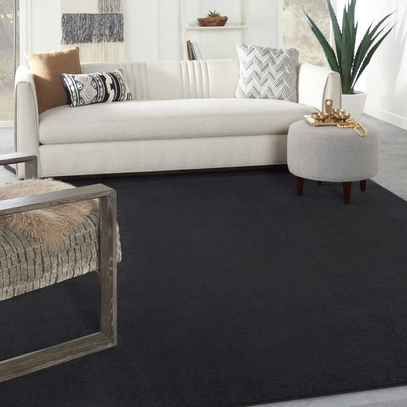 7' X 10' Black Indoor Outdoor Area Rug - GreatEagleInc