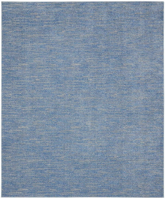 7' X 10' Blue And Gray Indoor Outdoor Area Rug - GreatEagleInc
