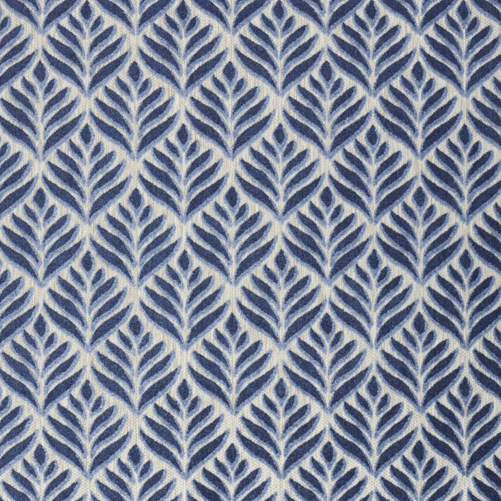 7' X 10' Blue Floral Stain Resistant Non Skid Area Rug Homeroots Outdoor