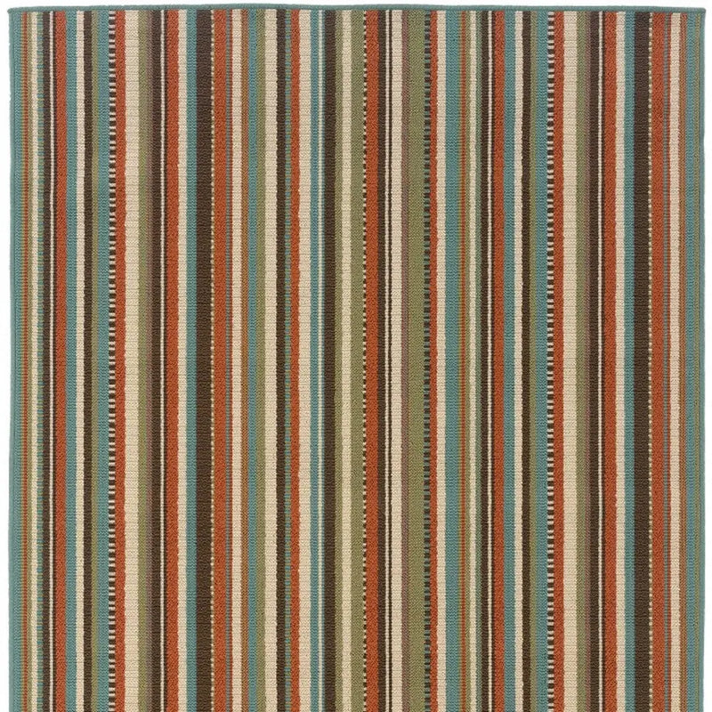 7' X 10' Green Indoor Outdoor Area Rug Homeroots Outdoor