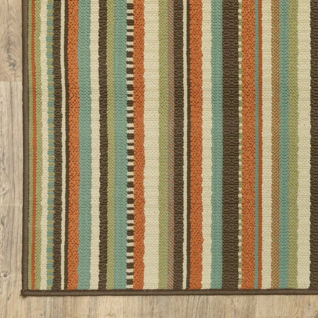 7' X 10' Green Indoor Outdoor Area Rug Homeroots Outdoor