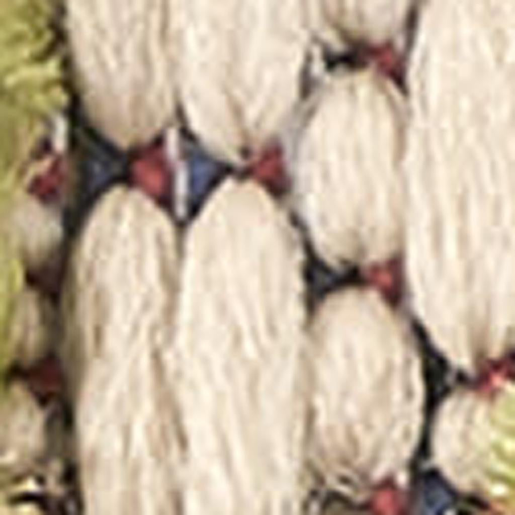 7' X 10' Ivory And Blue Indoor Outdoor Area Rug - GreatEagleInc