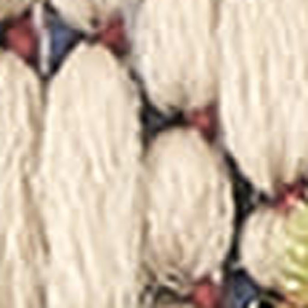 7' X 10' Ivory And Blue Indoor Outdoor Area Rug - GreatEagleInc