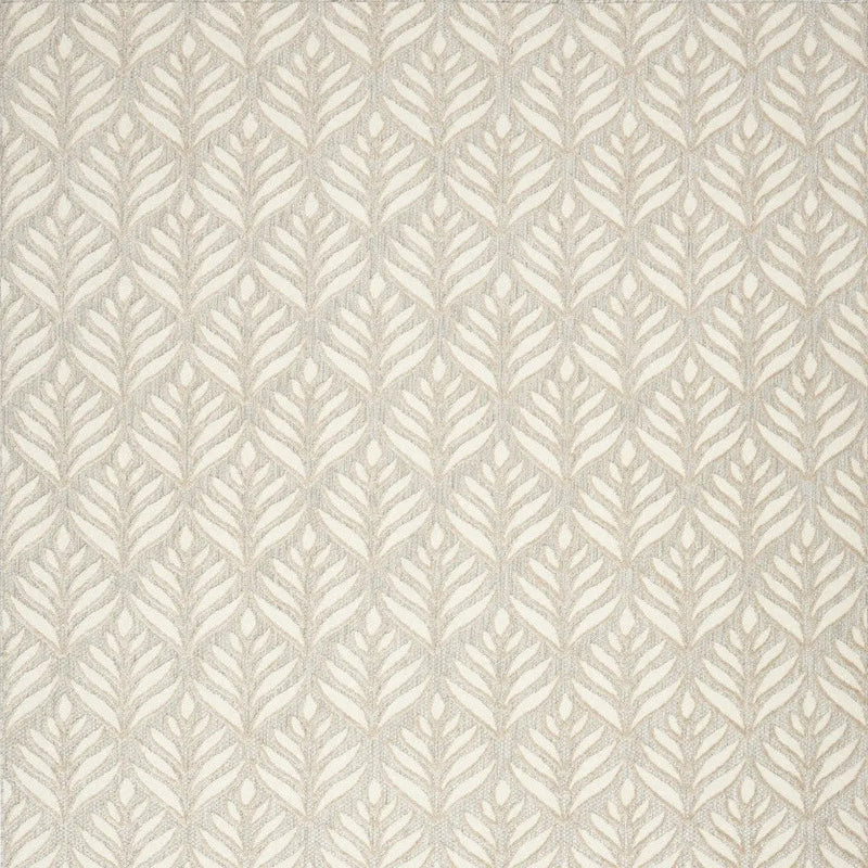 7' X 10' Ivory And Grey Floral Stain Resistant Non Skid Area Rug Homeroots Outdoor