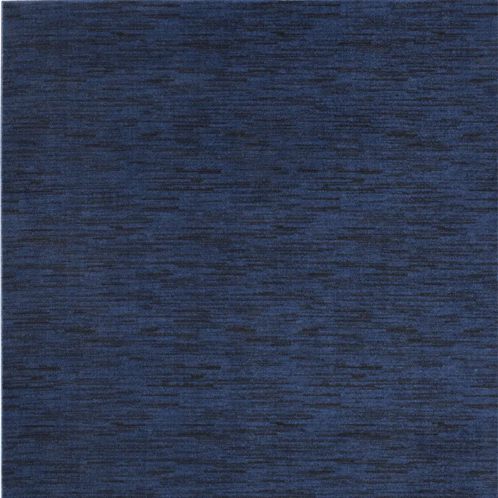 7' X 10' Midnight Blue Indoor Outdoor Area Rug - GreatEagleInc